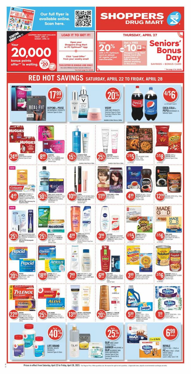 Shoppers Flyer from 04/22/2023