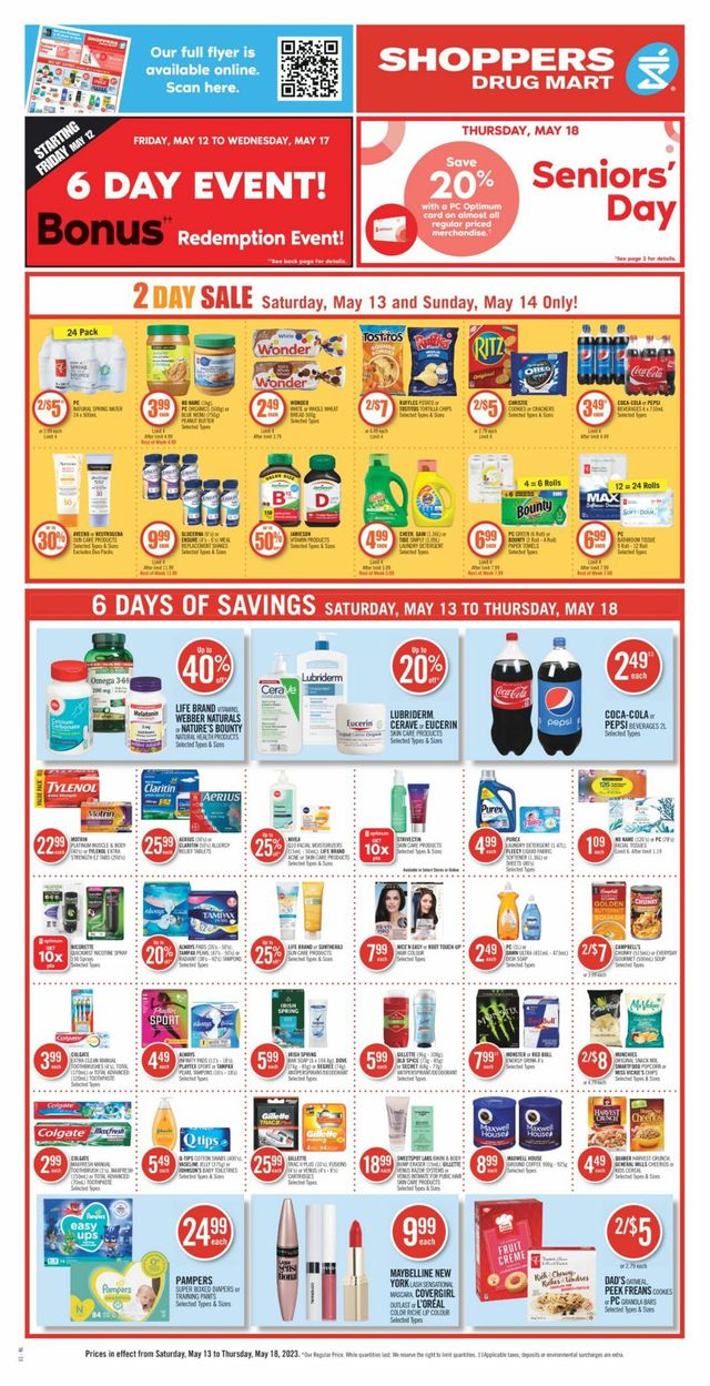 Shoppers Flyer from 05/13/2023