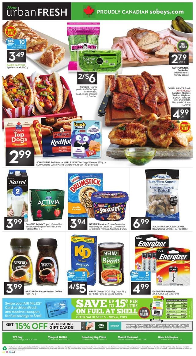 Sobeys Flyer from 10/31/2019