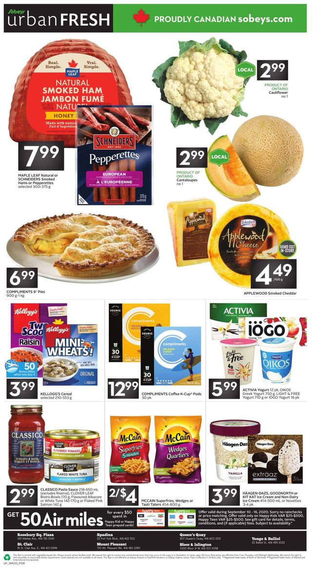 Sobeys Flyer from 09/10/2020