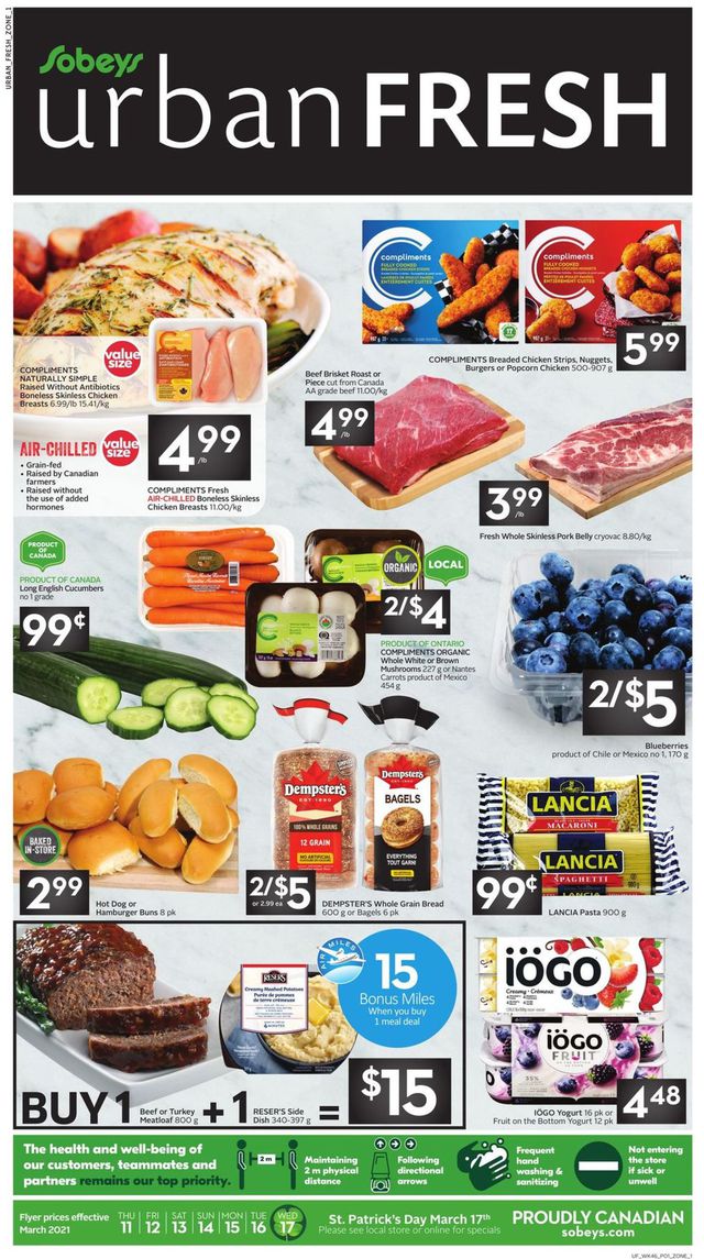 Sobeys Flyer from 03/11/2021