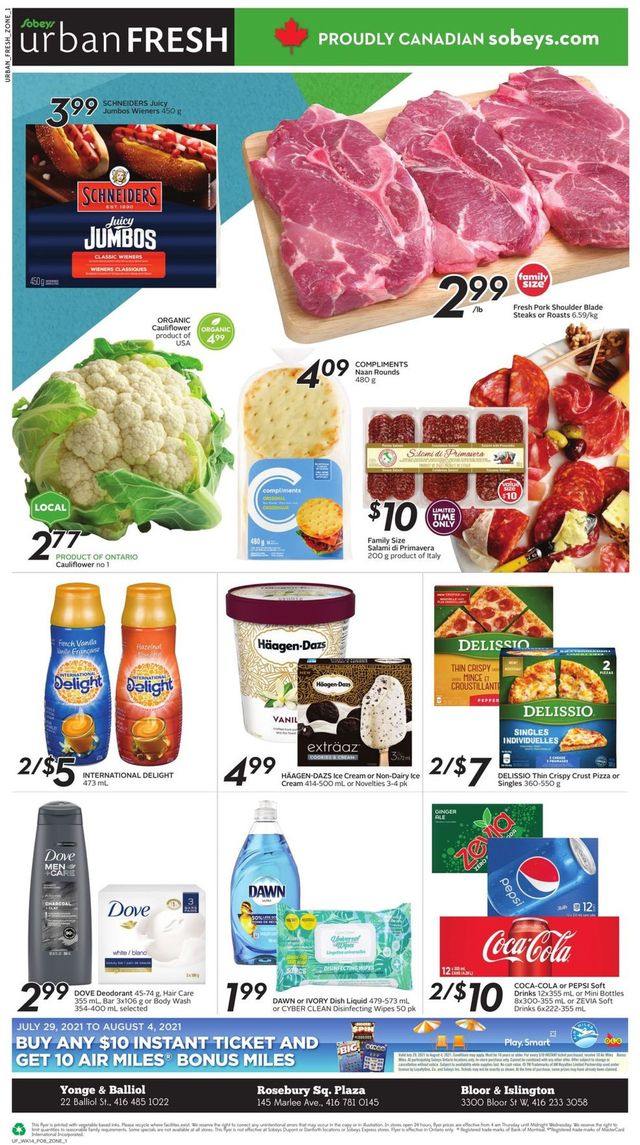 Sobeys Flyer from 07/29/2021