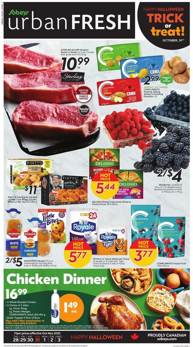 Sobeys Flyer from 10/28/2021