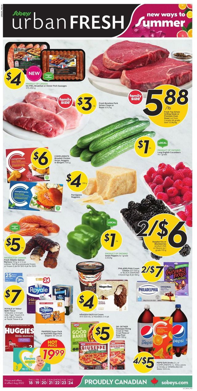 Sobeys Flyer from 08/18/2022
