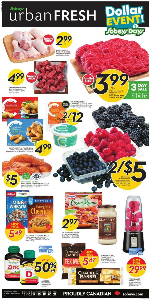 Sobeys Flyer from 09/15/2022