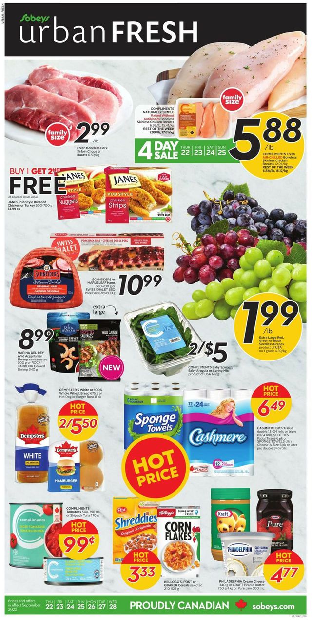 Sobeys Flyer from 09/22/2022