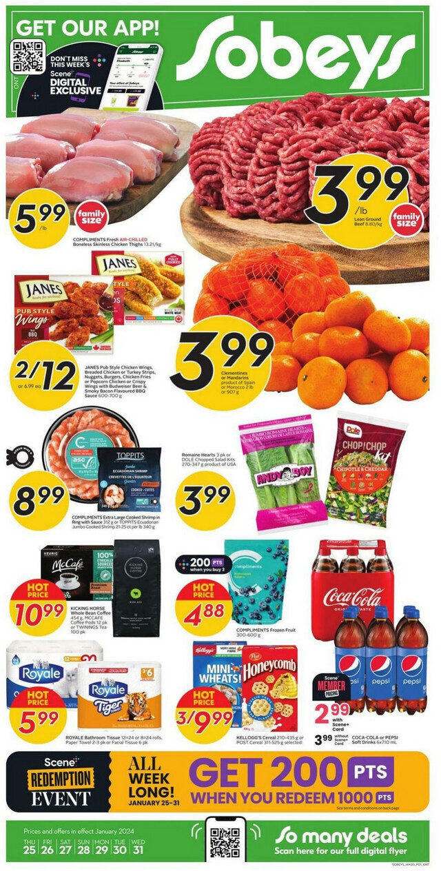 Sobeys Flyer from 01/25/2024
