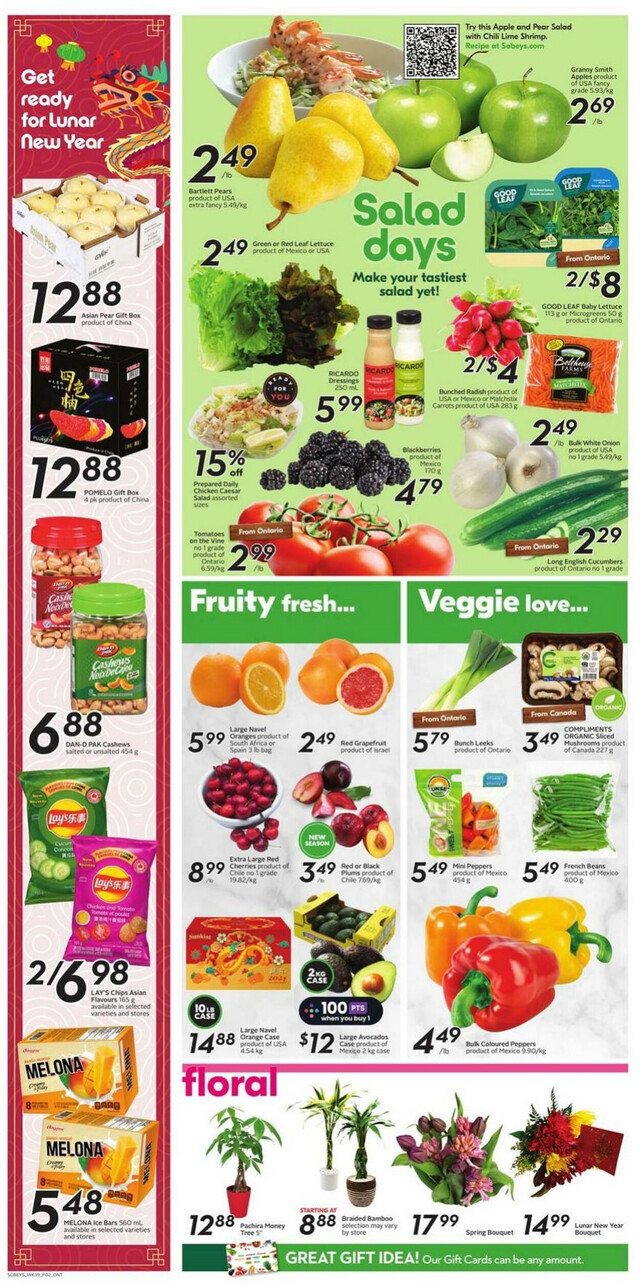 Sobeys Flyer from 01/25/2024