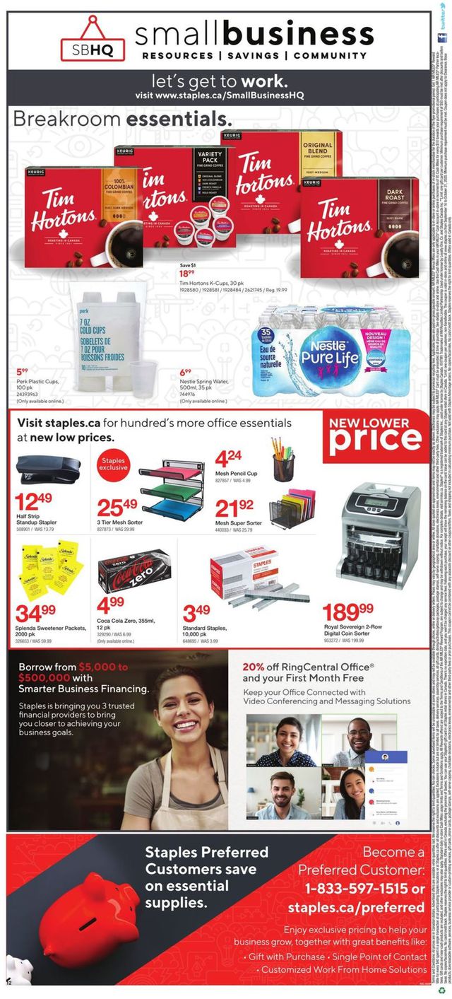 Staples Flyer from 08/26/2020