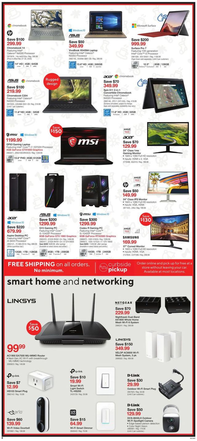 Staples Flyer from 11/27/2020