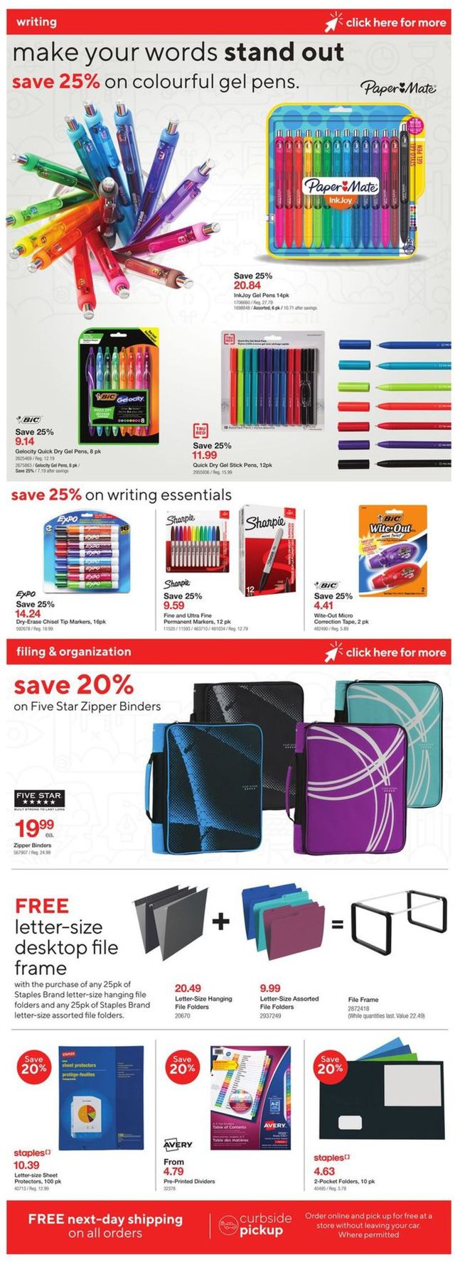 Staples Flyer from 01/13/2021