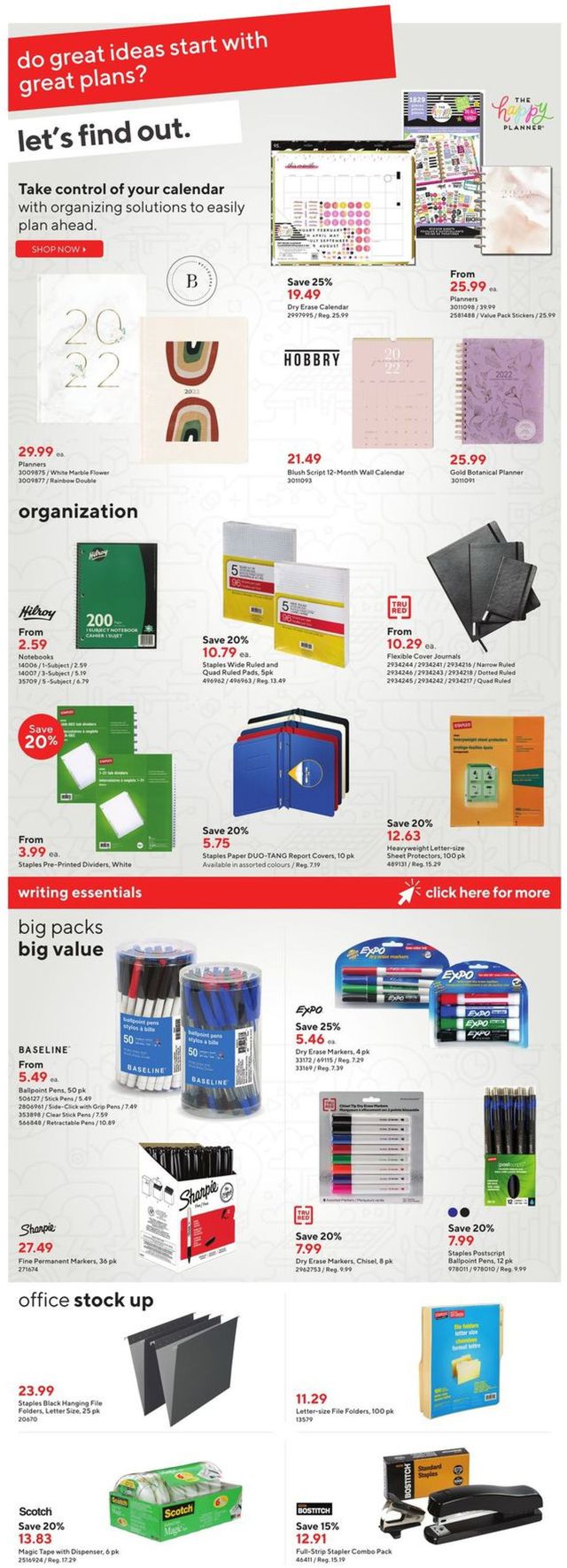 Staples Flyer from 09/15/2021