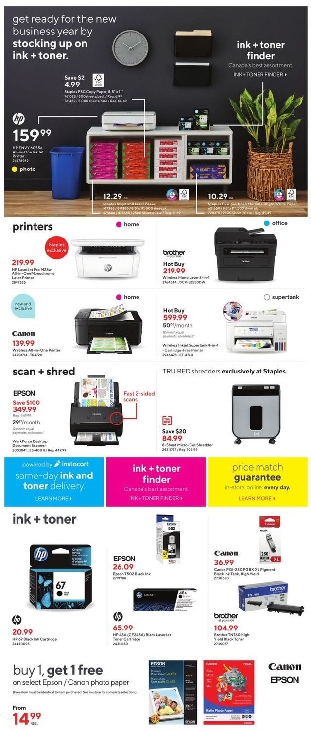 Staples Flyer from 11/17/2021