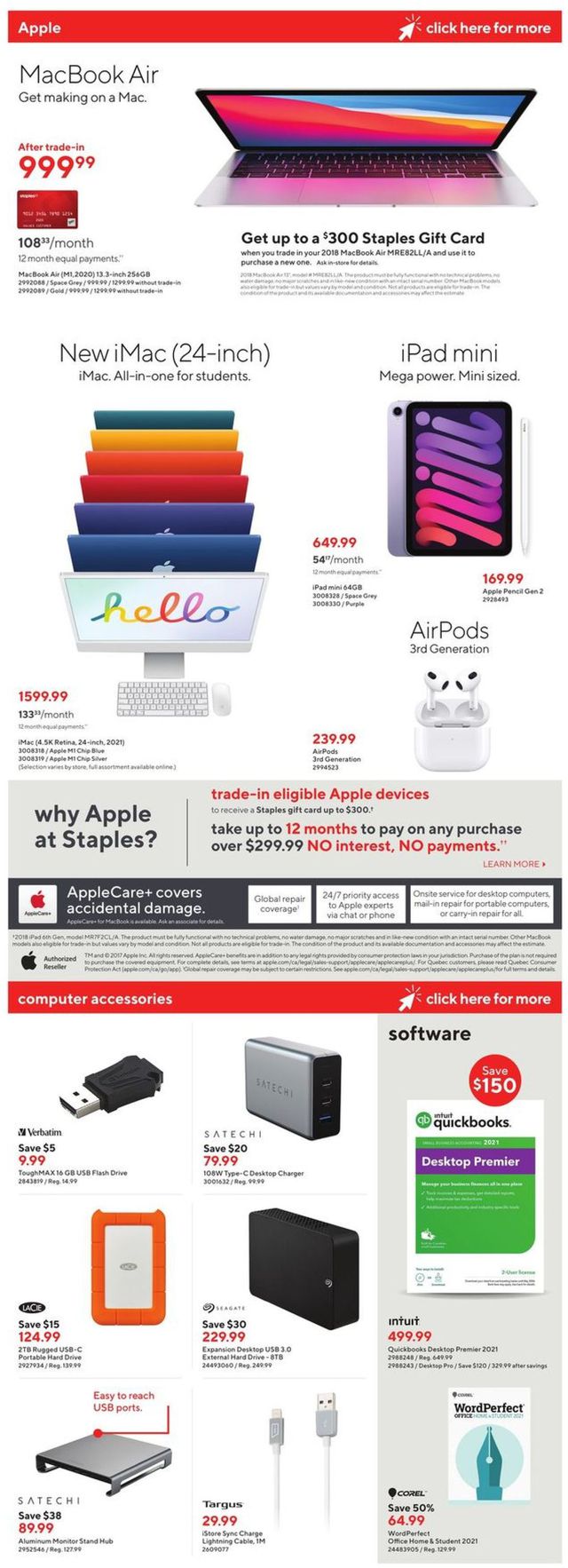 Staples Flyer from 01/02/2022