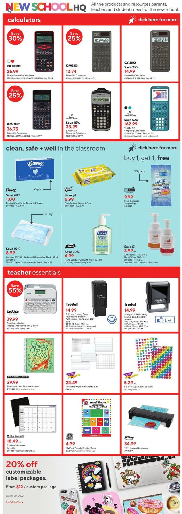 Staples Flyer from 01/12/2022