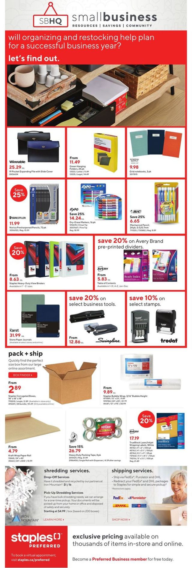 Staples Flyer from 01/26/2022
