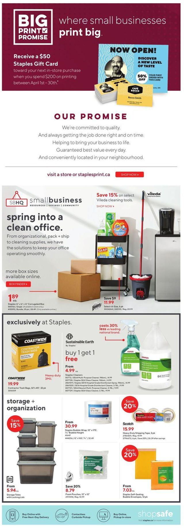 Staples Flyer from 04/20/2022