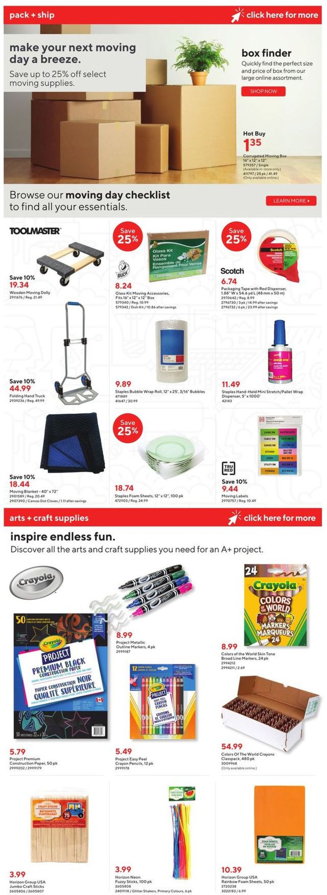 Staples Flyer from 05/25/2022