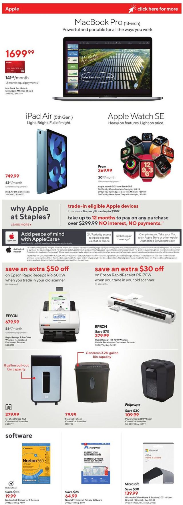 Staples Flyer from 06/22/2022
