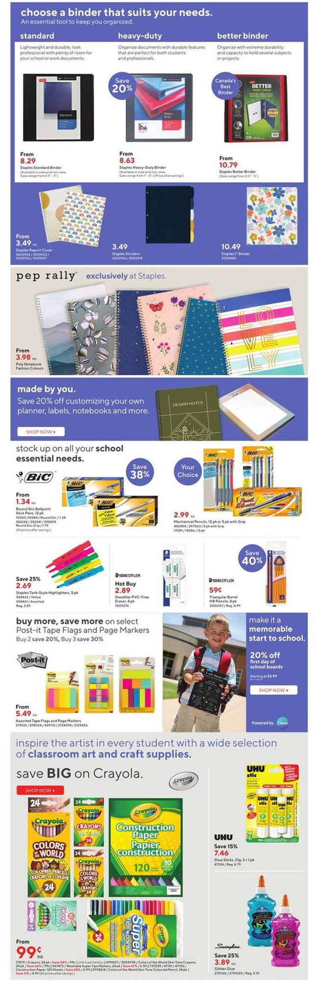 Staples Flyer from 07/27/2022