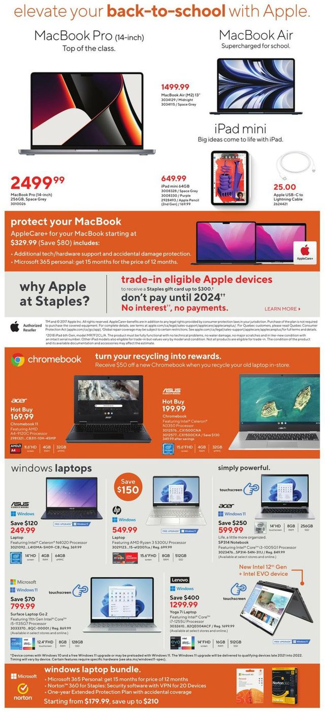 Staples Flyer from 09/07/2022