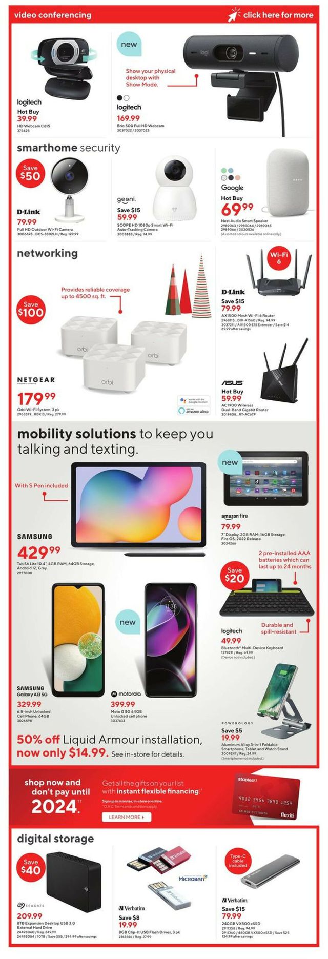 Staples Flyer from 11/30/2022