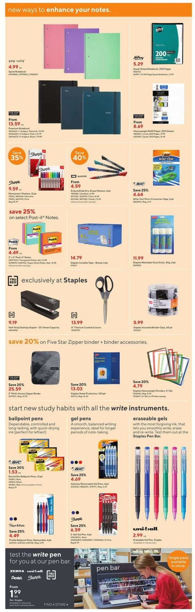 Staples Flyer from 01/11/2023