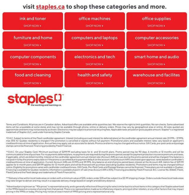 Staples Flyer from 07/26/2023