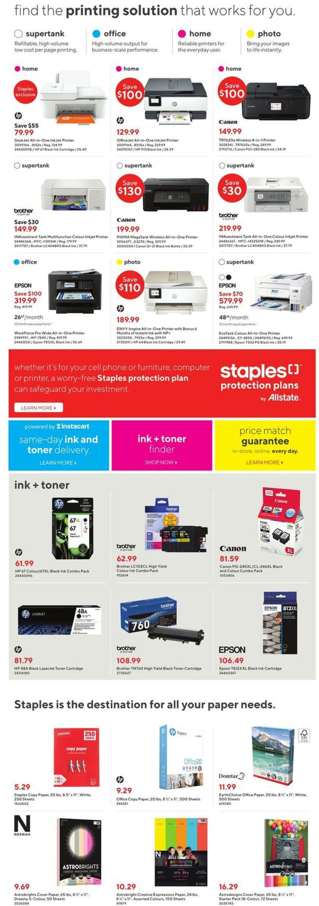 Staples Flyer from 08/02/2023