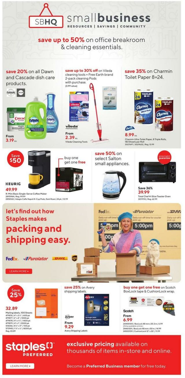 Staples Flyer from 08/23/2023