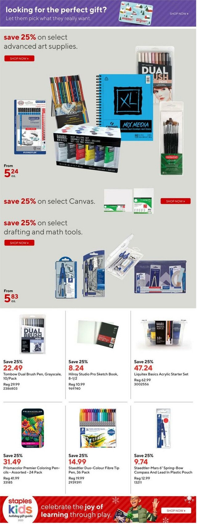 Staples Flyer from 12/13/2023