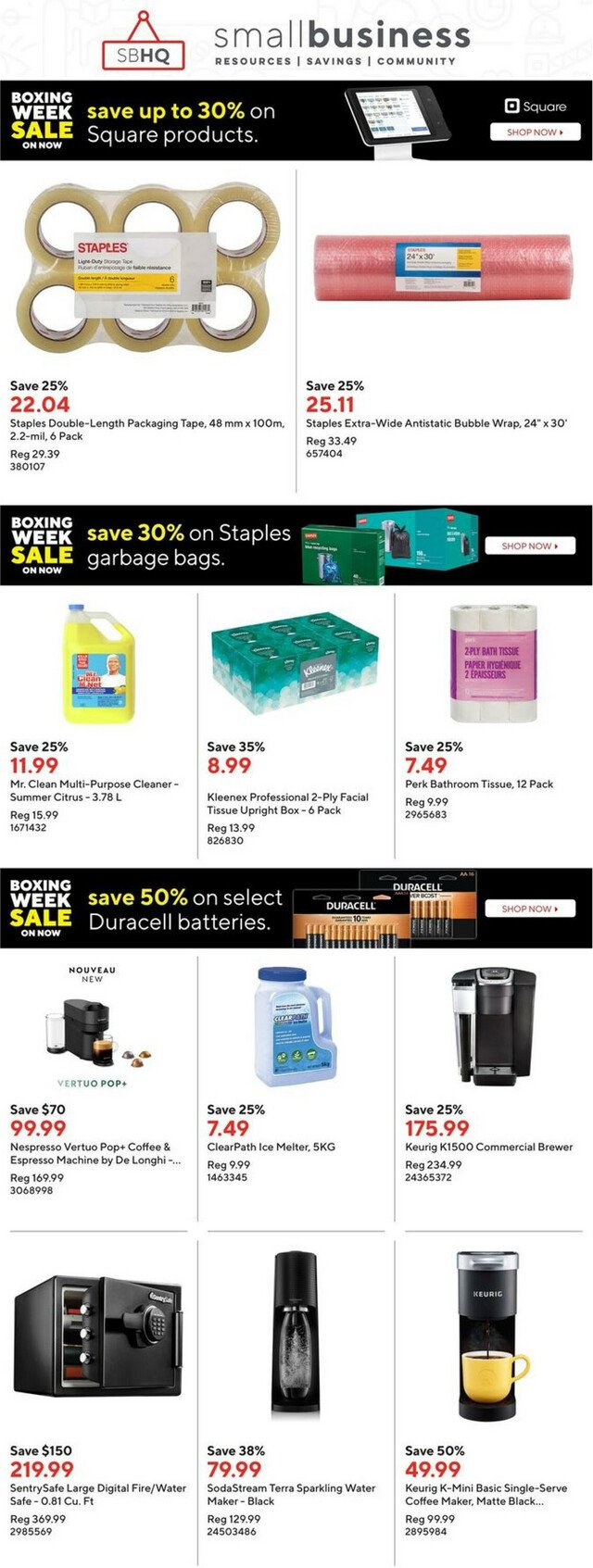Staples Flyer from 12/25/2023