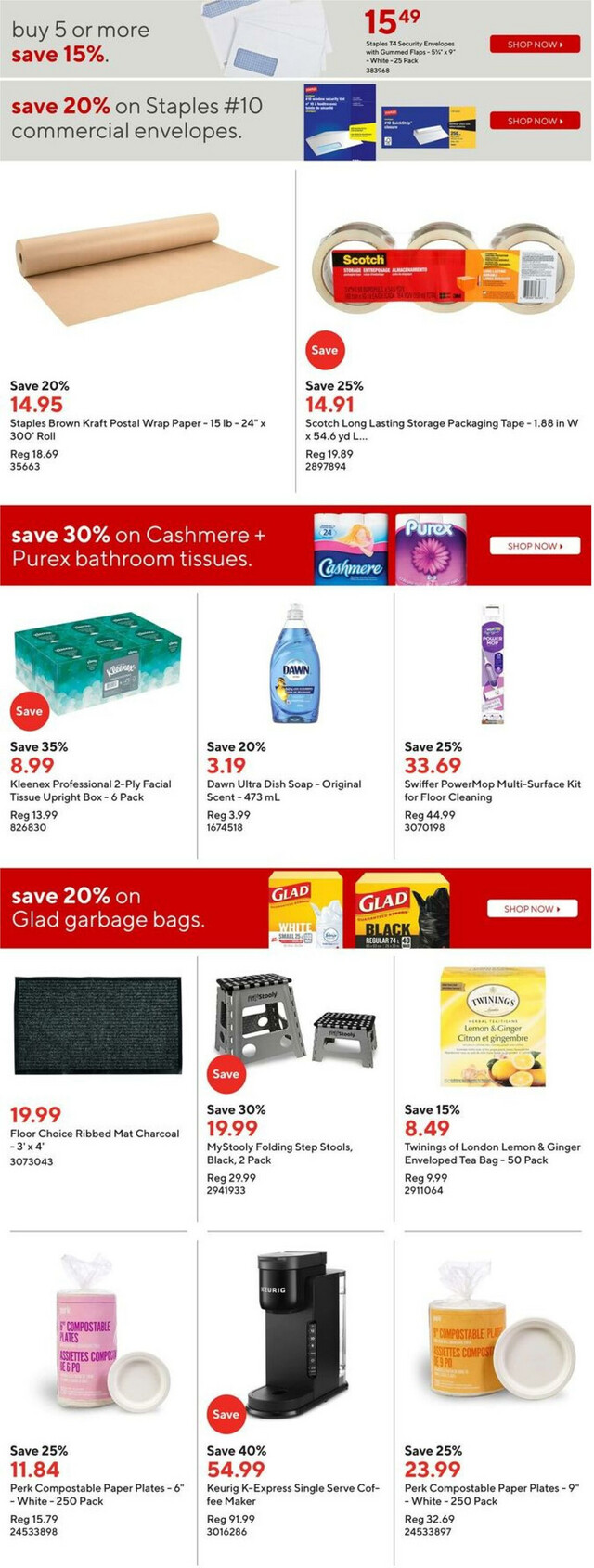 Staples Flyer from 01/10/2024