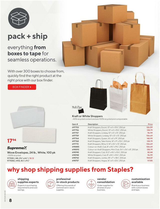 Staples Flyer from 04/03/2024