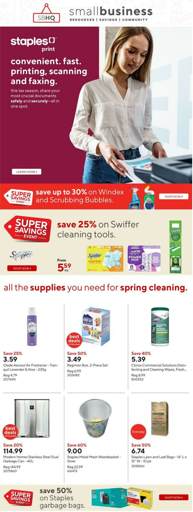 Staples Flyer from 05/01/2024