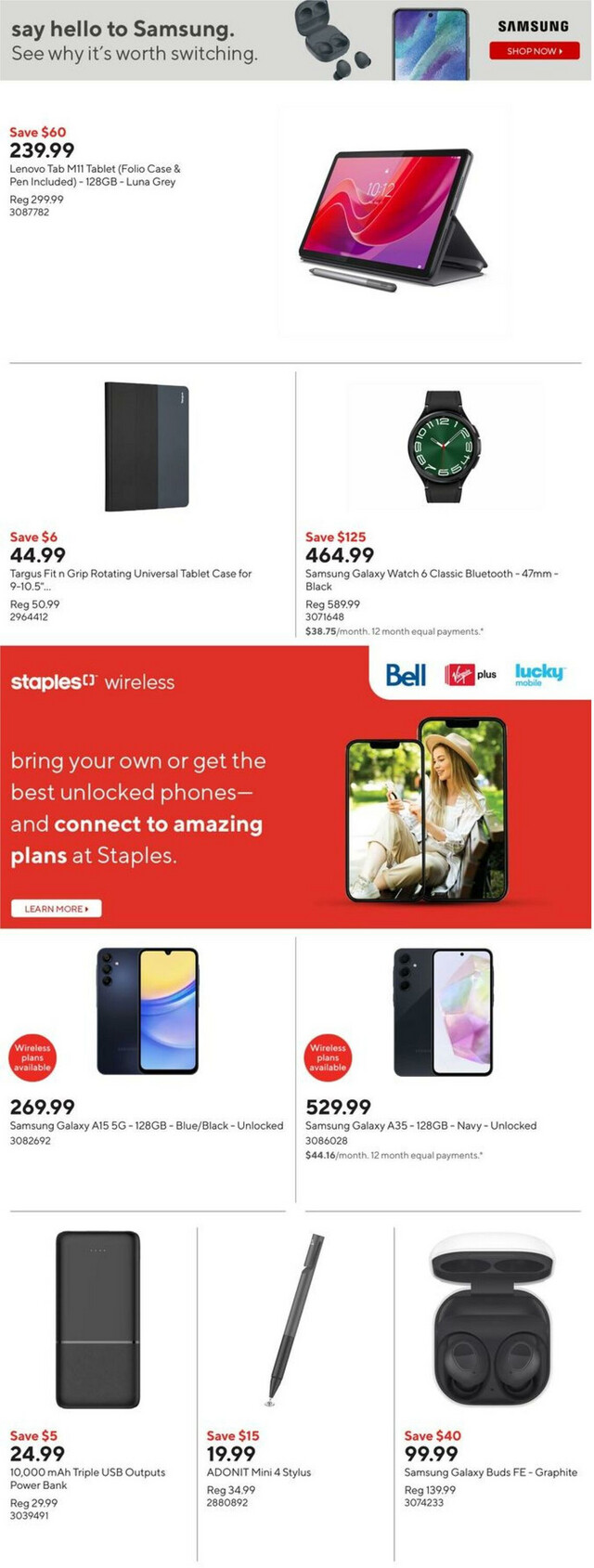Staples Flyer from 05/15/2024