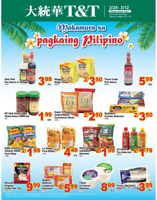 T&T Supermarket Flyer from 02/28/2020