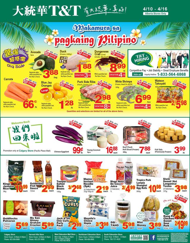 T&T Supermarket Flyer from 04/09/2020