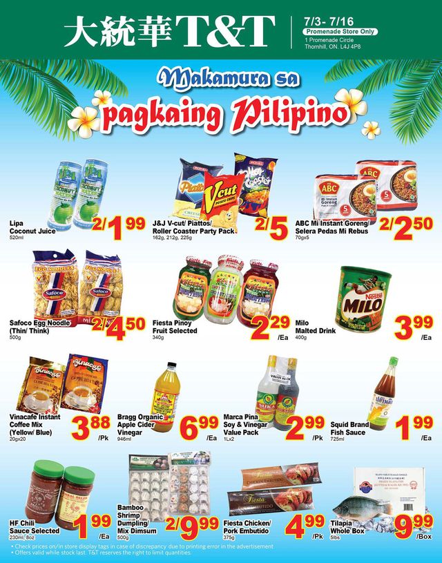 T&T Supermarket Flyer from 07/03/2020