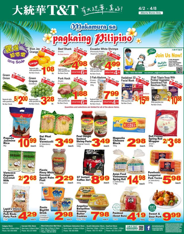 T&T Supermarket Flyer from 04/02/2021
