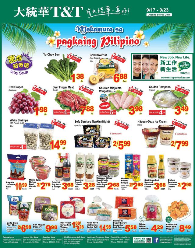 T&T Supermarket Flyer from 09/17/2021
