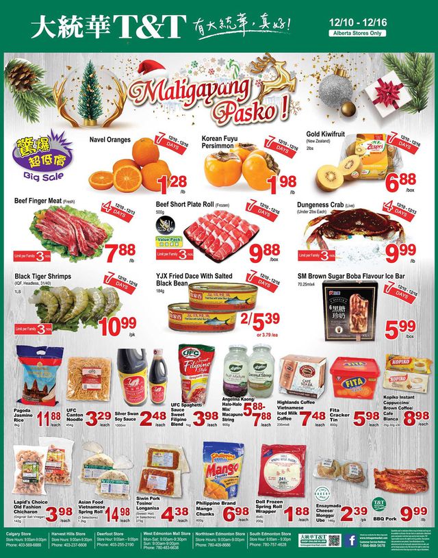 T&T Supermarket Flyer from 12/10/2021