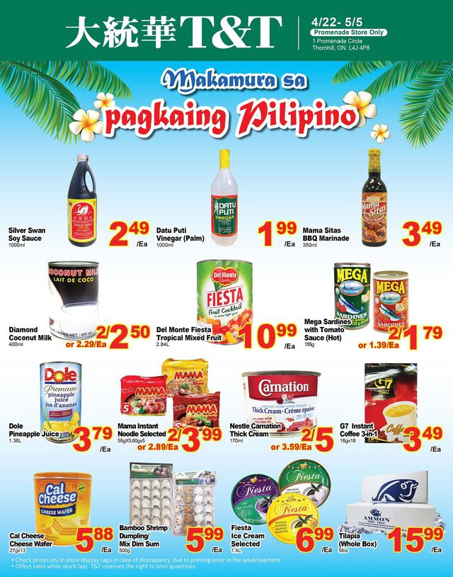 T&T Supermarket Flyer from 04/29/2022
