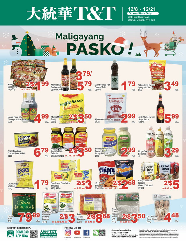 T&T Supermarket Flyer from 12/11/2023