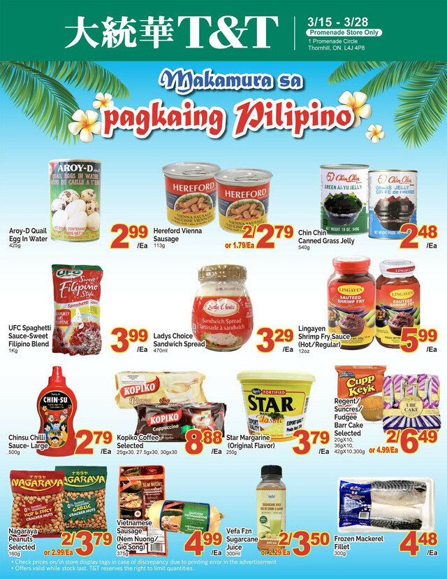 T&T Supermarket Flyer from 03/15/2024