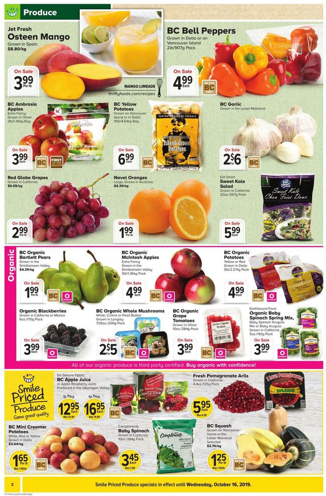 Thrifty Foods Flyer from 10/03/2019