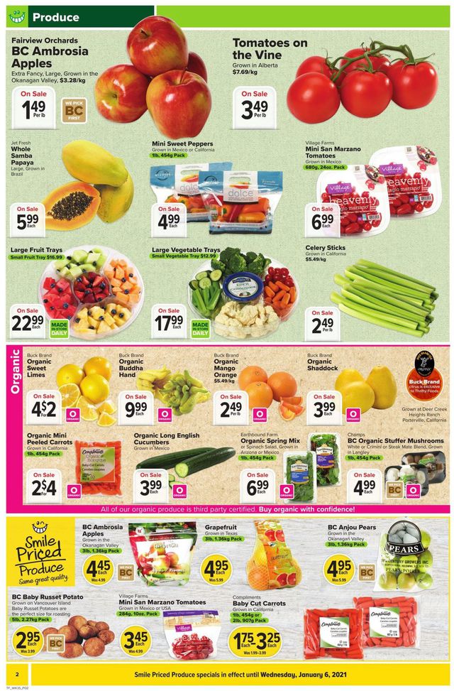 Thrifty Foods Flyer from 12/26/2020