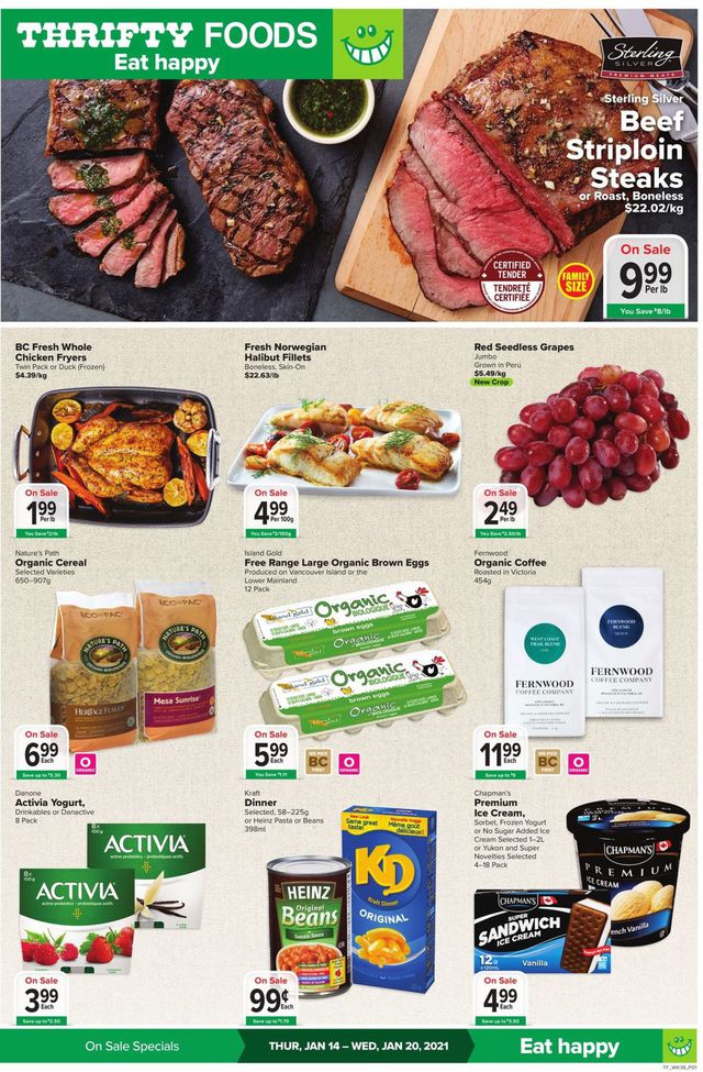 Thrifty Foods Flyer from 01/14/2021