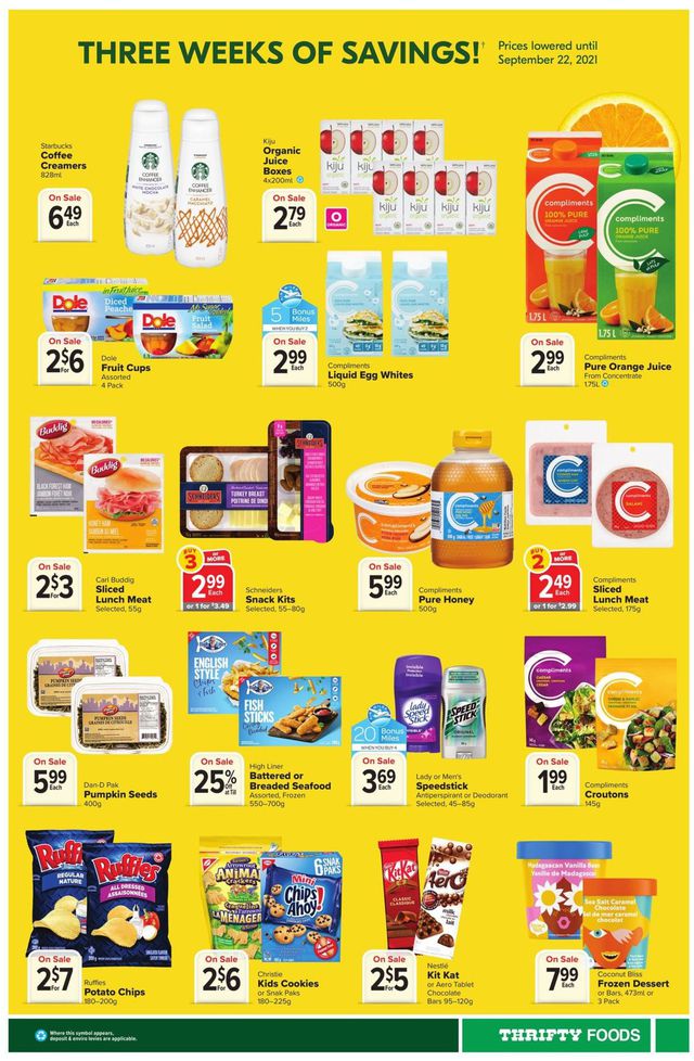 Thrifty Foods Flyer from 09/02/2021