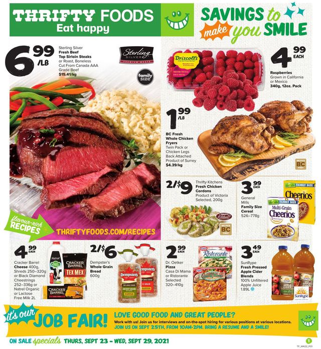 Thrifty Foods Flyer from 09/23/2021
